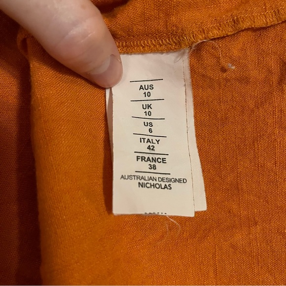 NICHOLAS Orange Prarie Dress - Picture 5 of 5